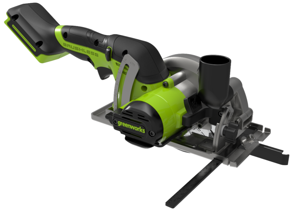 Пила циркулярная аккумуляторная Greenworks мини, 24V, бесщеточная, без АКБ и ЗУ