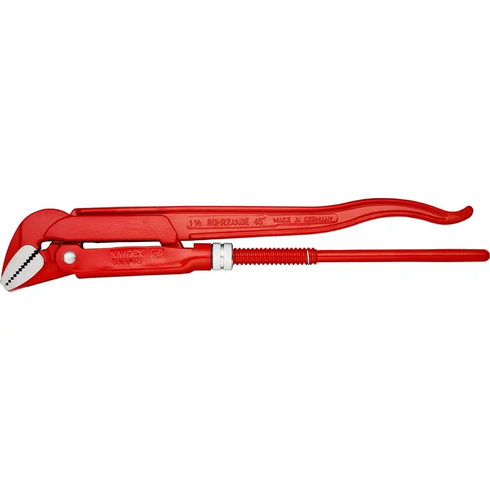 Клещи трубные угловые 45° с красным порошковым покрытием 430 мм Knipex 83 20 015