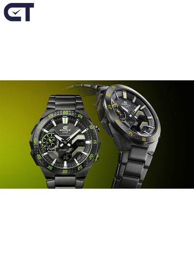 Casio ECB-2200RC-1A9DF EDIFICE WINDFLOW — часы Bluetooth и Tough Solar | СитиТайм