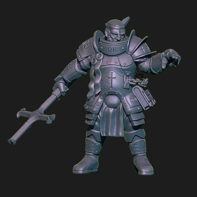 Миниатюра Warhammer Bishok Vampire Hunter Priest