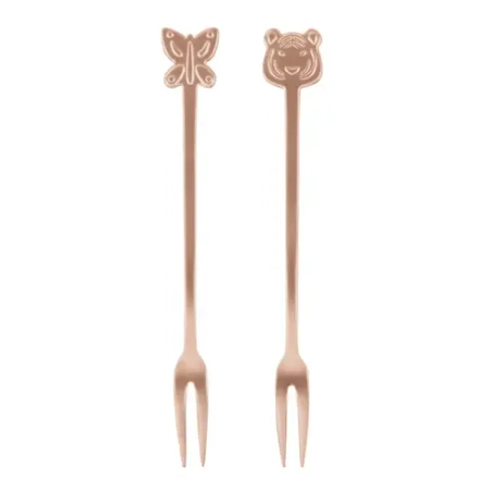 Sambonet Набор из 2 старинных медных вилок Party Fashion 52649R50