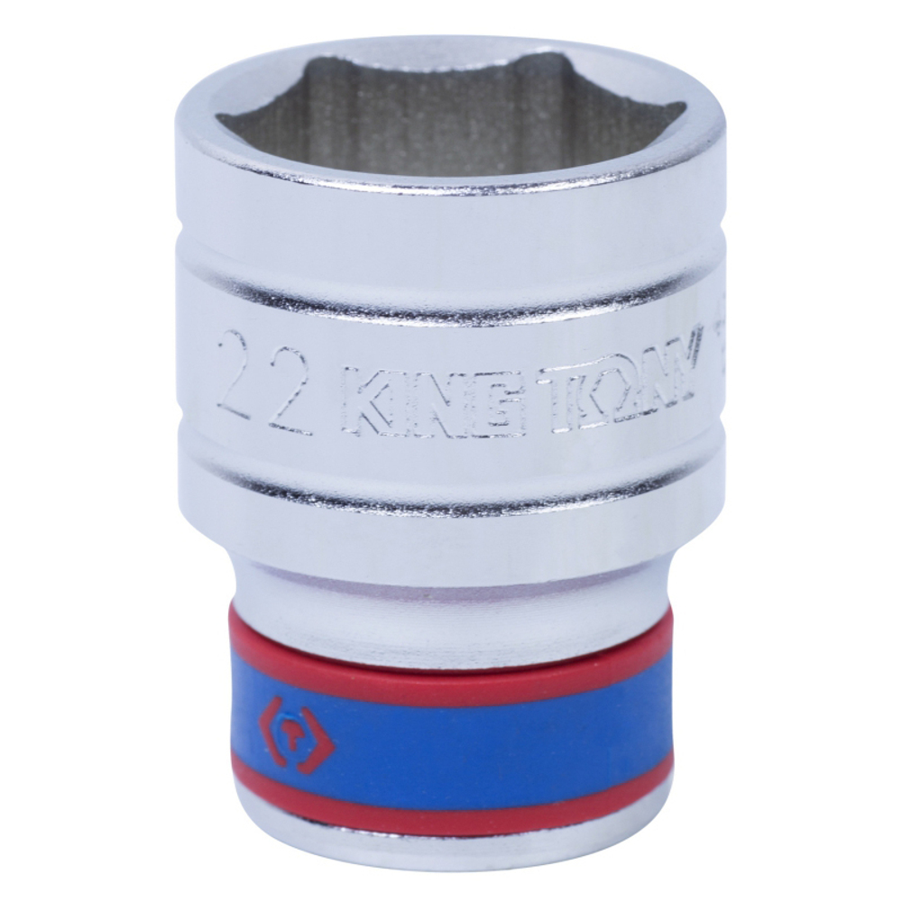 KING TONY (433522M) Головка торцевая стандартная шестигранная 1/2", 22 мм