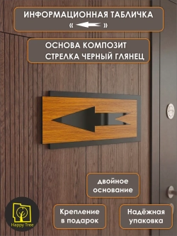 Табличка на дверь информационная стрелка