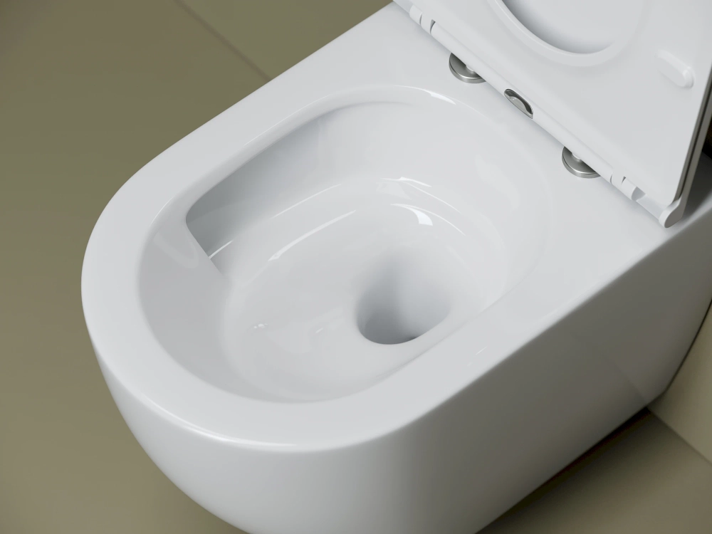 Унитаз подвесной Ceramicanova Амато (Amato) CN4013T торнадо, с сиденьем микролифт, белый