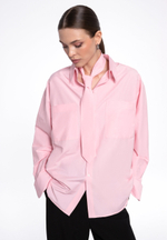 «Evi’s shirt» Базовая рубашка из плотного хлопка с галстуком.