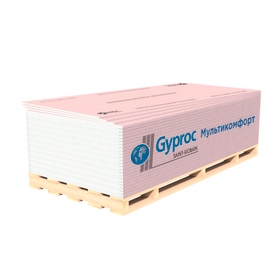 Гипсокартонный лист ГКЛ (гипсовая строительная плита) Gyproc Гипрок Мультикомфорт 2500х1200х12,5 мм (ГСП-DFH3IR)