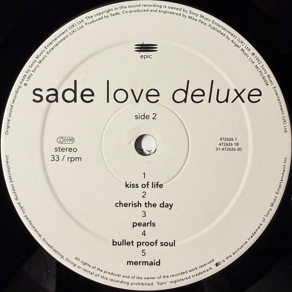 Sade – Love Deluxe (Европа 1992г.) Т