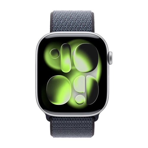 Умные часы Apple Watch Series 11 GPS, 46mm, Silver Aluminium Case with Anchor Blue Sport Loop