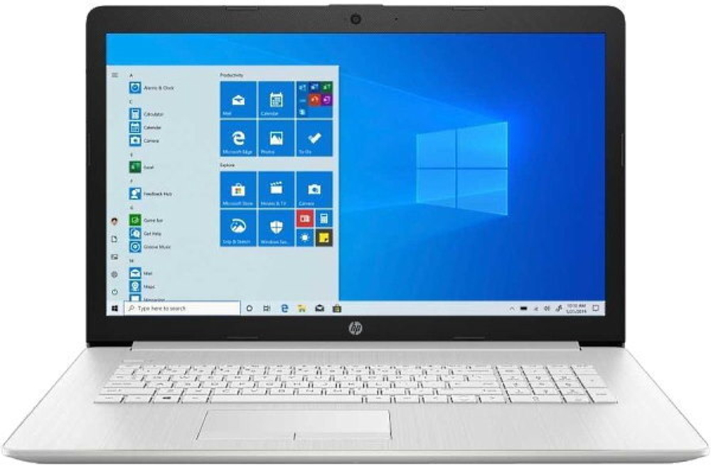 Ноутбук HP 17-by2022ur Pentium Gold 6405U/8Gb/SSD512Gb/Intel UHD Graphics/17.3;/SVA/HD+ (1600x900)/Windows 10/silver/WiFi/BT/Cam 24C76EA