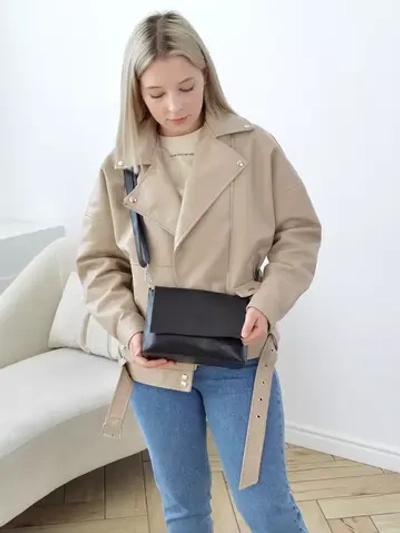 Сумка на плечо кожаная