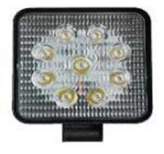 Прожектор LED -квадрат 27W (110*110*20) 9SMD 12/24 (кт2шт) G0003-20MM