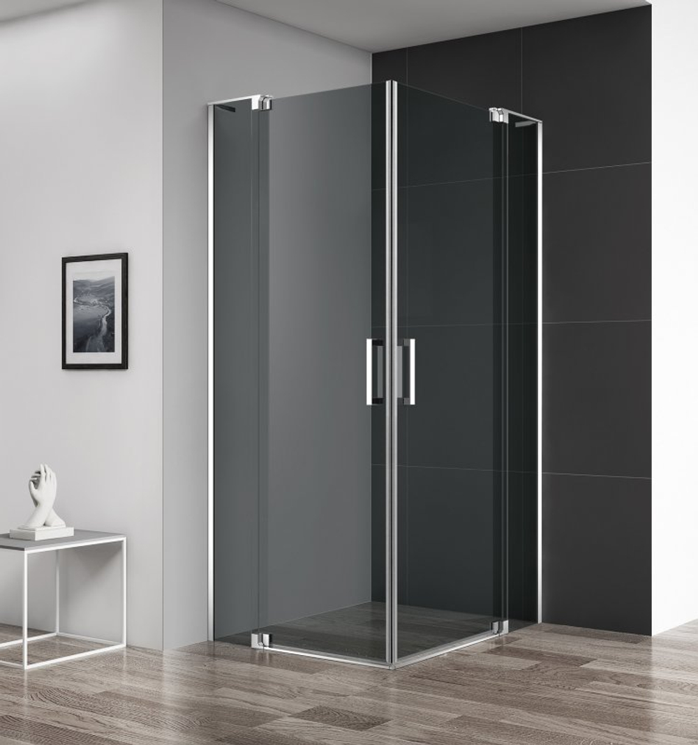 Душевой уголок Cezares SLIDER-A-2-100/110-GRIGIO-Cr
