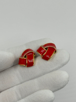 Серьги с красной эмалью Avon