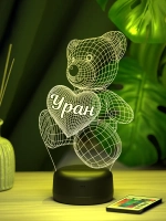 Ночник "Мишка с именем Уран" - подарок мальчику