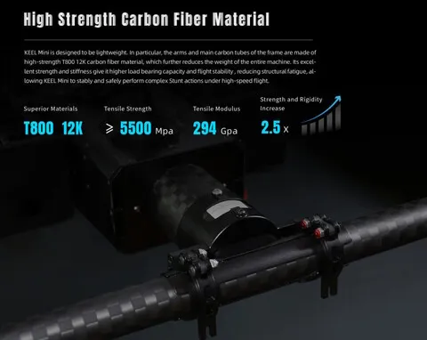 Карбоновая рама квадрокоптера ZHT AERO KEEL MINI (версия без моторов, пропеллеров, регуляторов ESC)