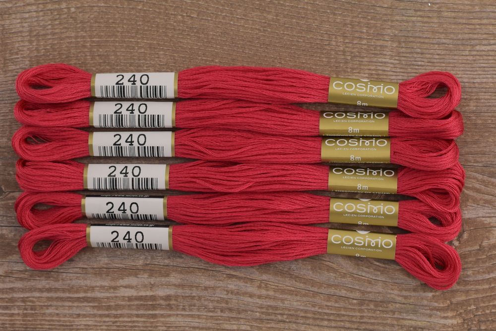 Мулине Lecien Cosmo, цв. 0240 / 6 мот. по 8 метров, в 6 сложений