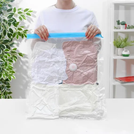 Вакуумный пакет для хранения вещей Доляна, 50×60 см, прозрачный