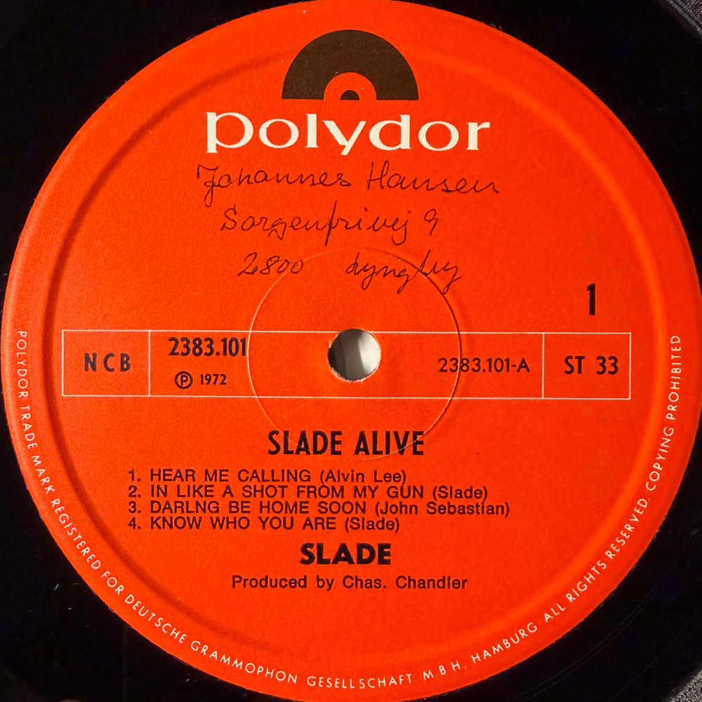 Slade ‎– Slade Alive! (Скандинавия 1972г.)