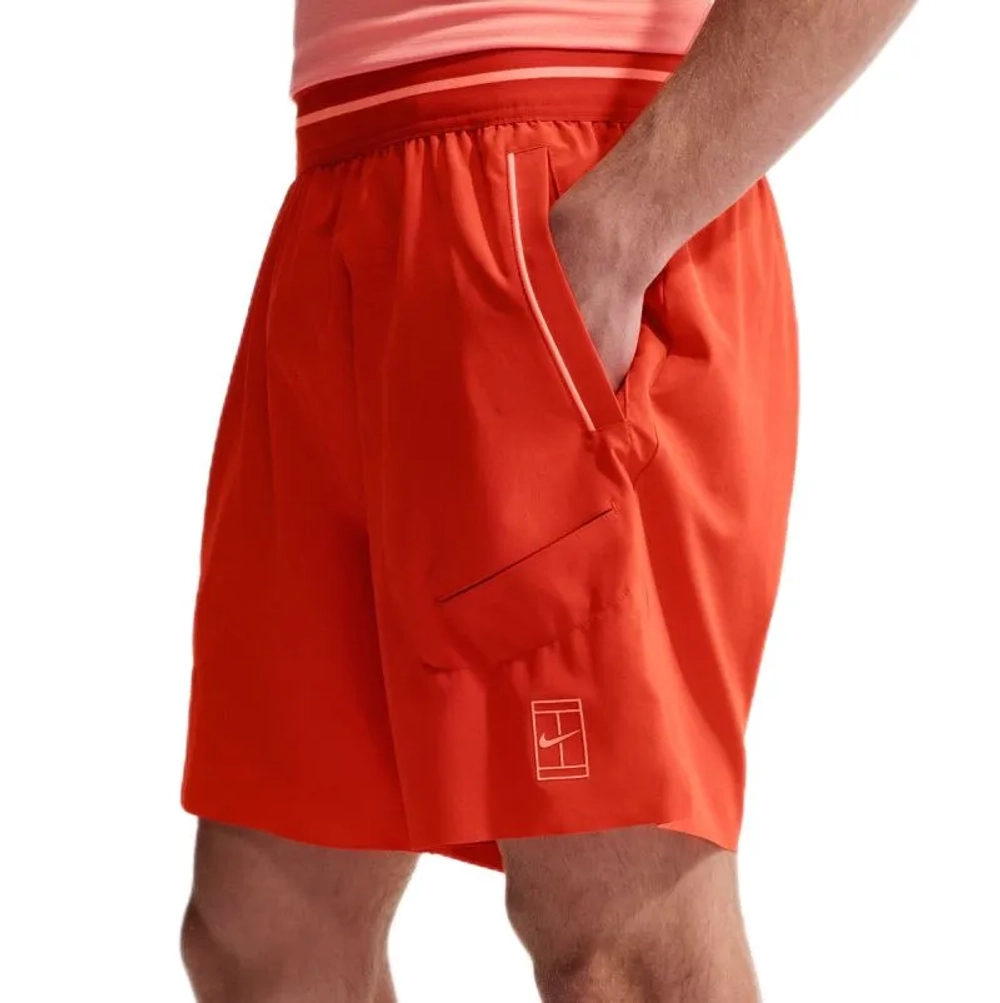 Теннисные шорты Nike Court Advantage Dri-Fit 6in Tennis - picante red/atomic pink