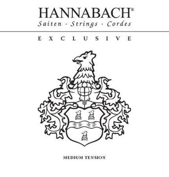 Струны для классической гитары, среднее натяжение, Hannabach EXCLMT Exclusive Black