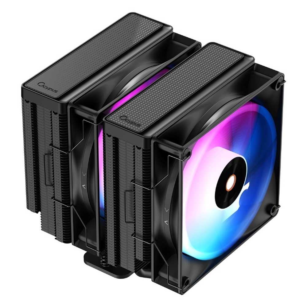Кулер для процессора Ocypus Delta A62 BK ARGB, 2x120mm ARGB FAN, 6 PIPES, 4-PIN PWM, 500-2000 RPM, 29DBA