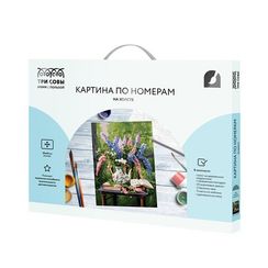 Картина по номерам на холсте ТРИ СОВЫ "Букет люпинов", 30*40, с акриловыми красками и кистями