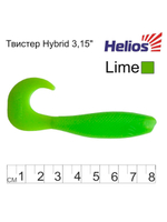 Твистер несъедобный Helios Hybrid 2,75"/7,0 см Fio LT 30шт. (HS-13-039-N-30)