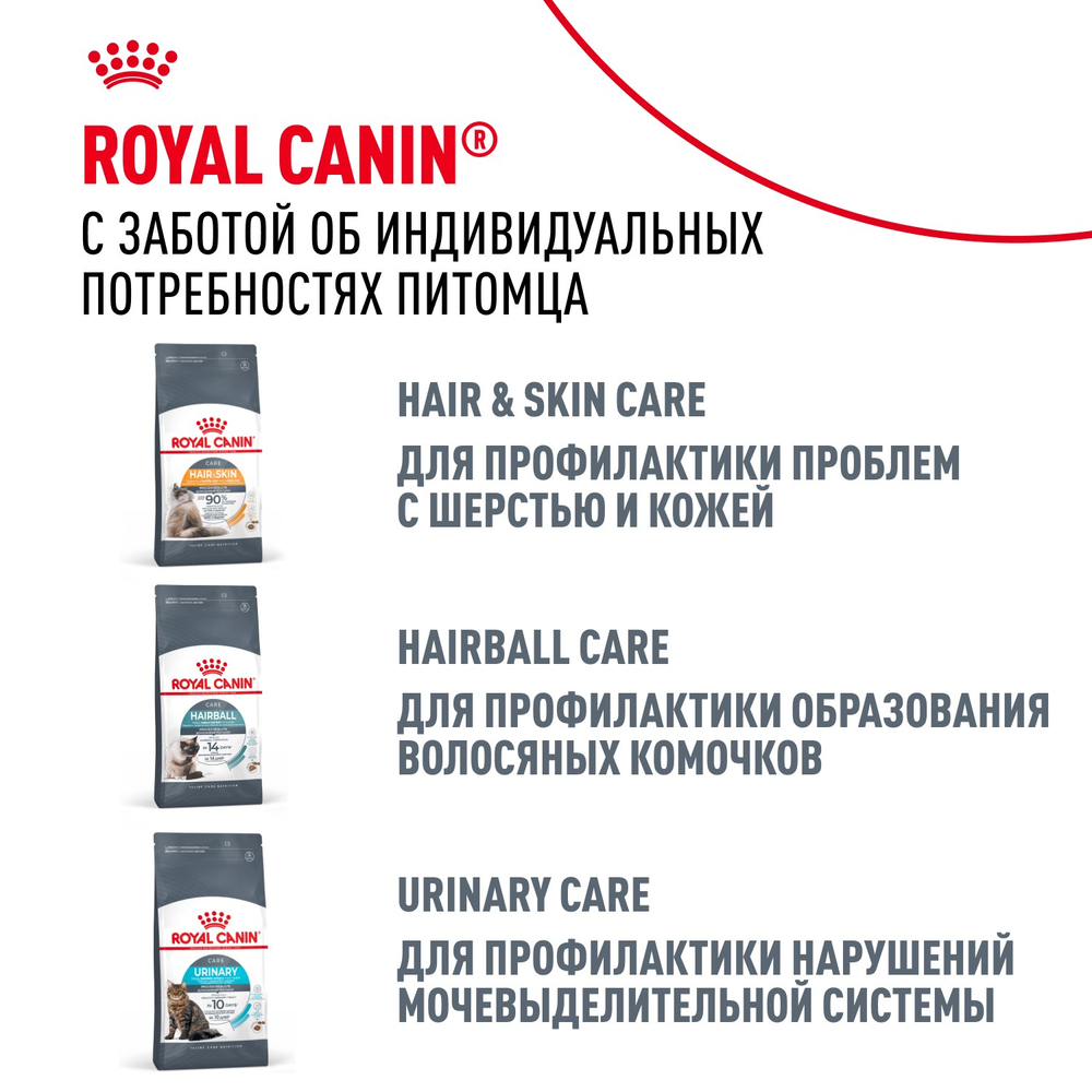 Royal Canin Siberian Adult Сибирская Эдалт Корм сухой для взрослых кошек сибирской породы от 1 года и старше 400г