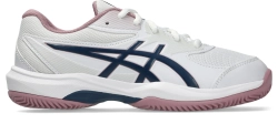 Детские теннисные кроссовки Asics Gel-Game GS Clay/OC - white/independence blue