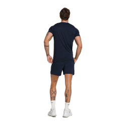 Мужское теннисное поло Wilson Players Seamless Zip Henley 2.0 T-Shirt Men - Blue