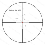 Оптический прицел Vector Optics Constantine 1-6x24 FIBER, сетка Fiber Dot, 30мм (SCOC-36)