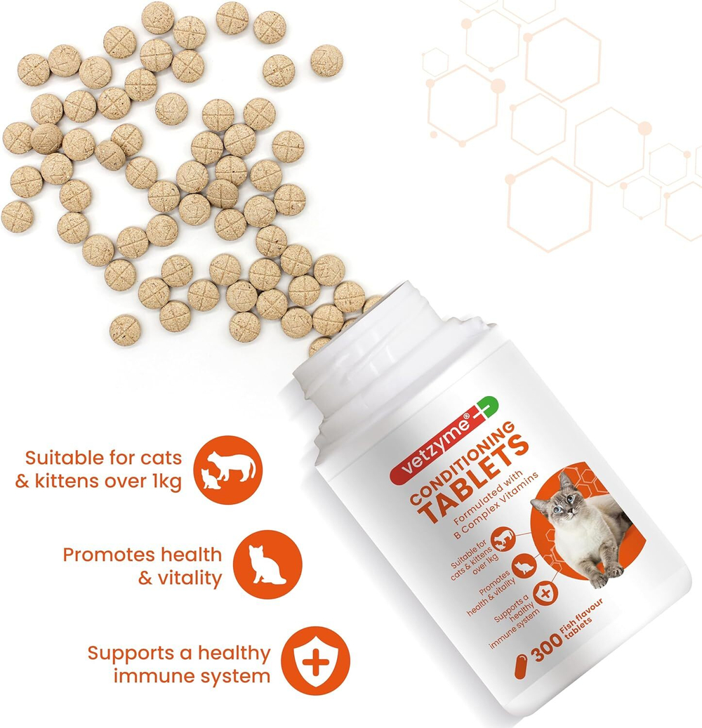 Vetzyme (Kitzyme) Conditioning Tablets Китзим для кошек