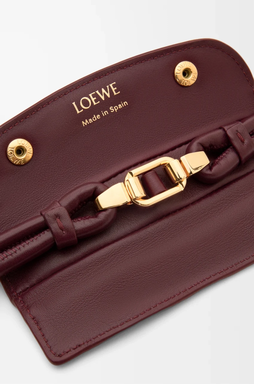 Loewe Большая сумка Madrid из мягкой телячьей кожи, бургунди