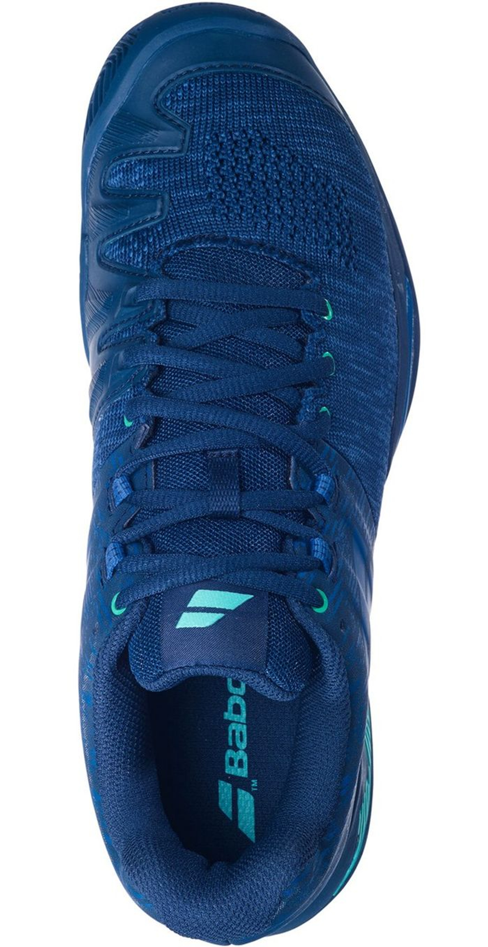 Теннисные кроссовки Babolat Propulse Blast Clay Men — тёмно-синий/виридианово-зелёный