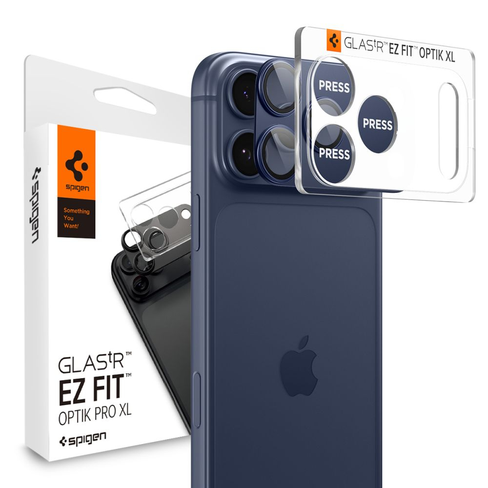 Стекло камеры Spigen OPTIK PRO XL GLAS.TR ”EZ FIT” для iPhone 17 PRO MAX BLUE