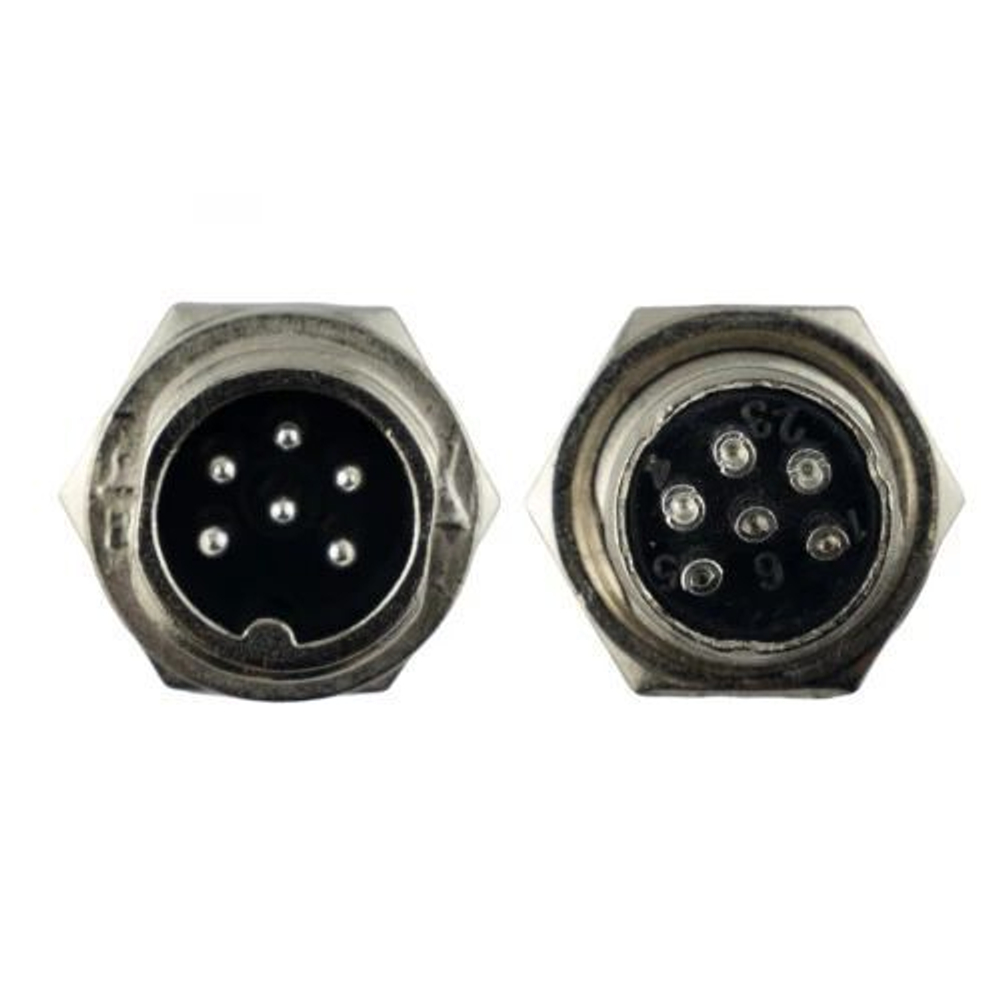 Авиационный разъем GX12 6Pin (штекер+гнездо)