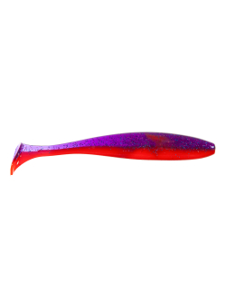 Приманка ZUB-IZI 185мм(7,3")-3шт, (цвет 021) фиолетовый верх - красный низ