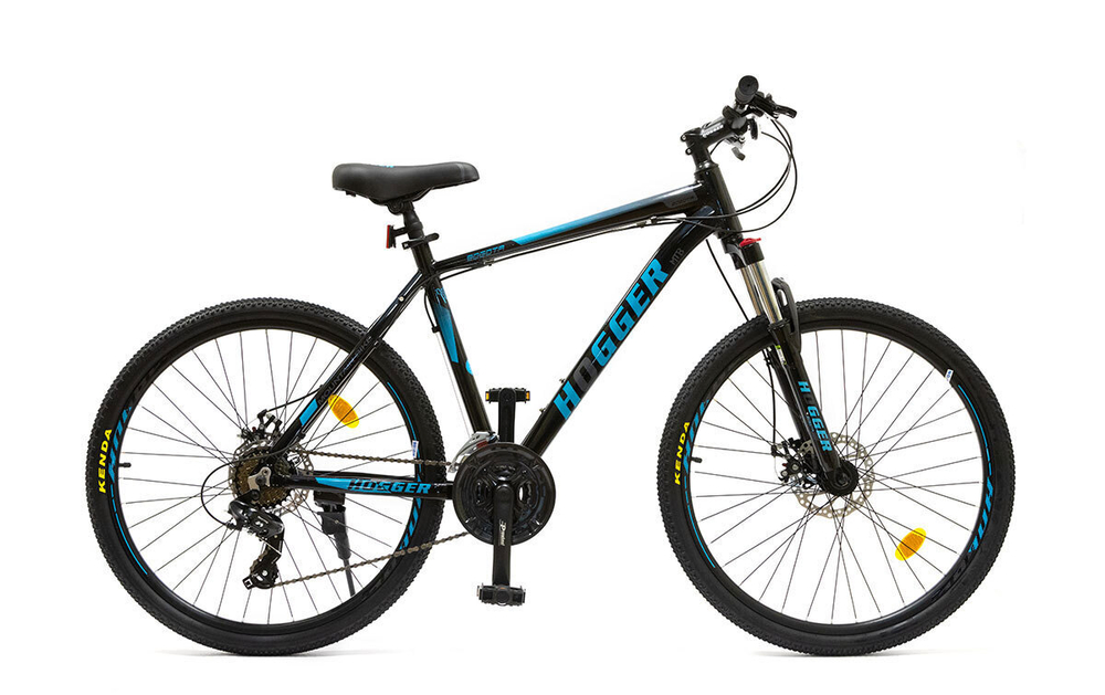Велосипед 26" HOGGER BOGOTA MD, 15", алюм, 21 ск, MLO, черно-синий металлик, 2025