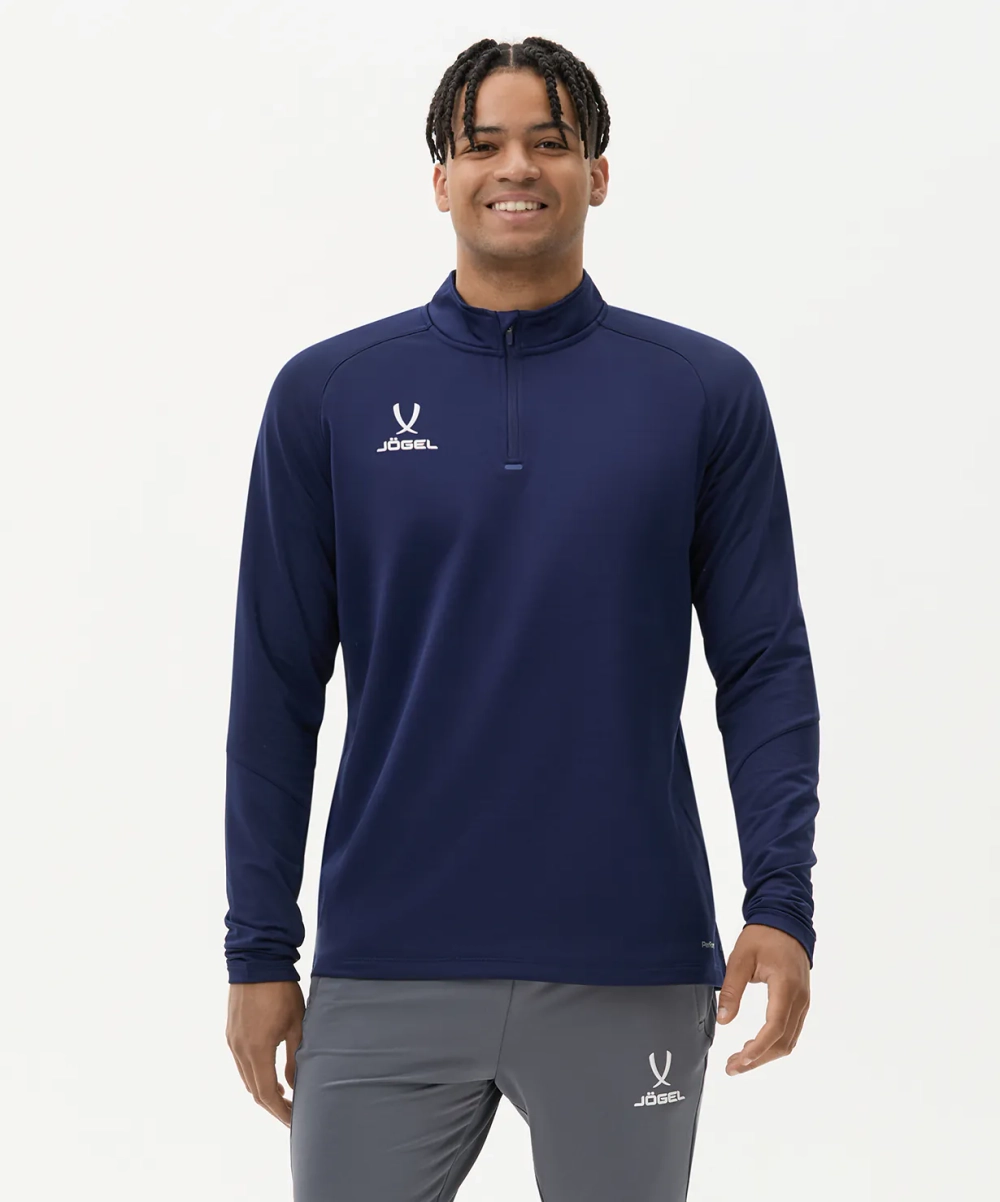 Джемпер тренировочный JÖGEL PREMIER PerFormDRY Training 1/4 Zip Fleece Top, темно-синий
