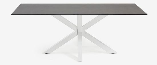 Argo Стол обеденный 180x100 белый с керамической столешницей Iron Moss Испания 