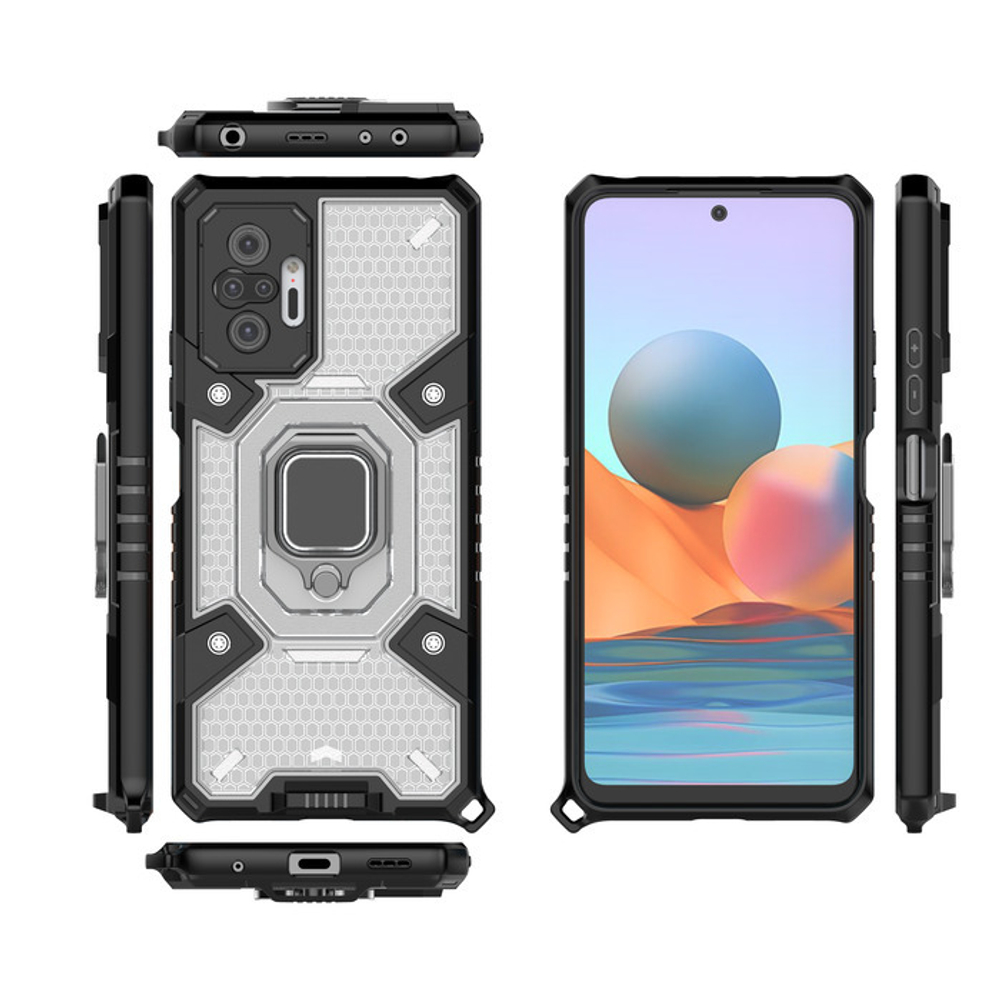 Противоударный чехол с Innovation Case c защитой камеры для Xiaomi Redmi Note 10 Pro / Redmi Note 10 Pro Max
