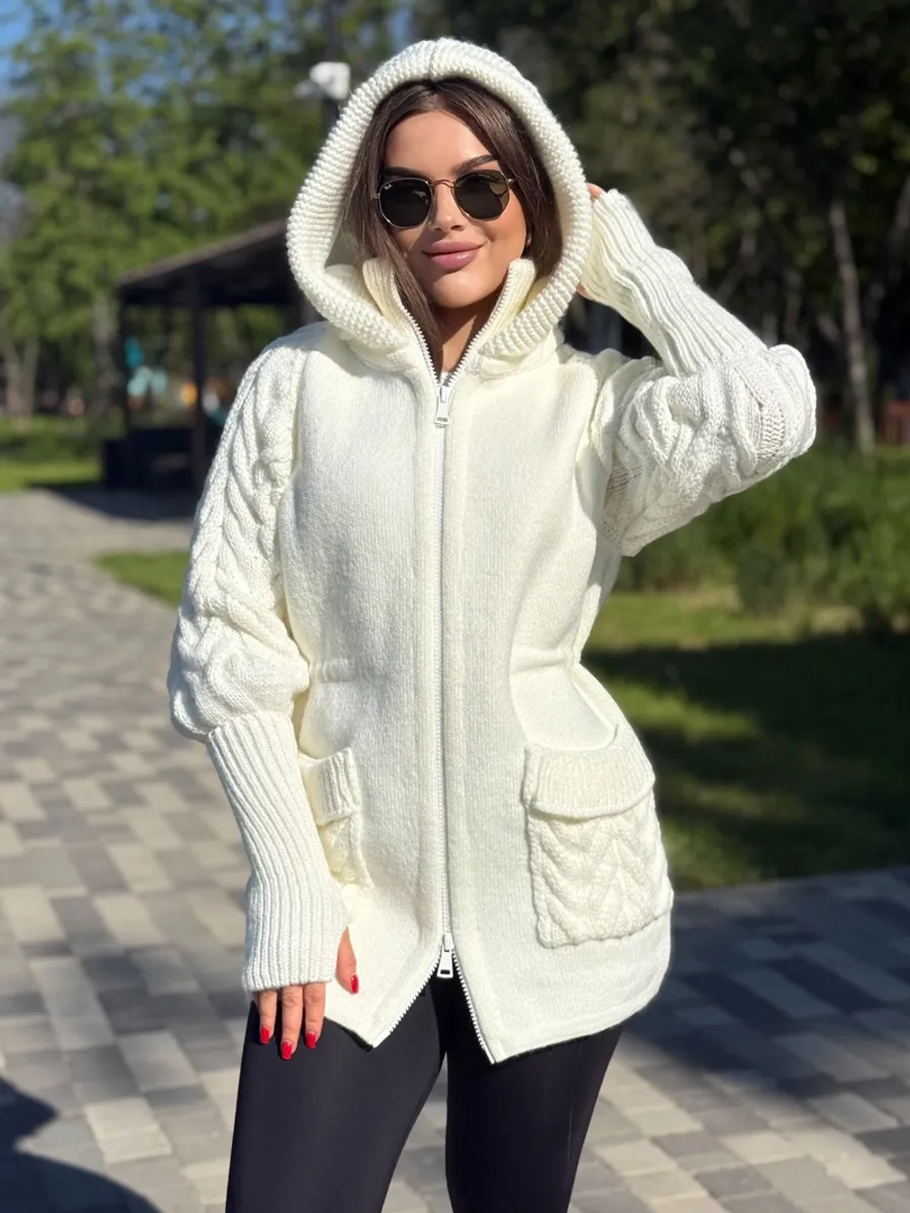 Кардиган куртка анорак вязаный
