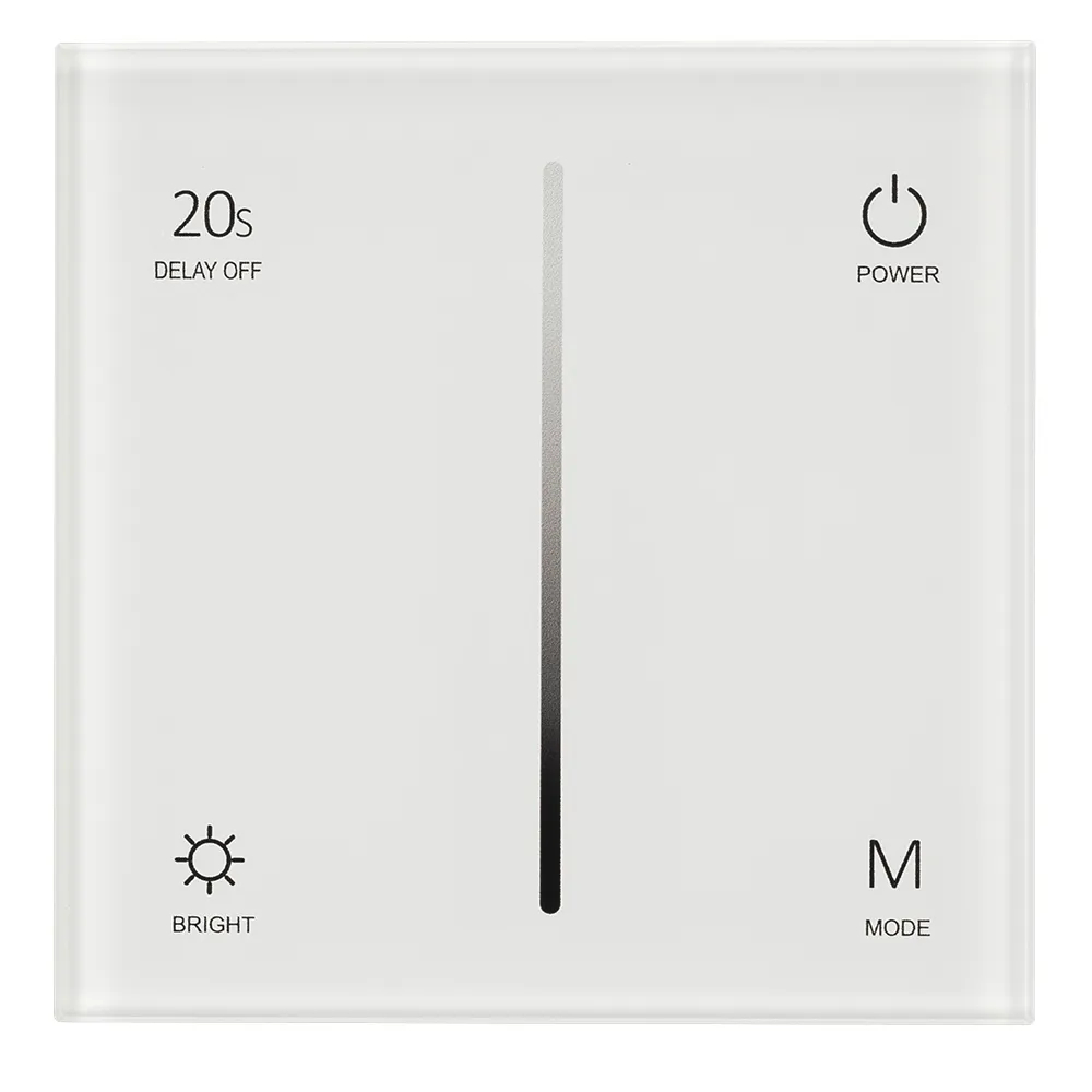 Панель SMART-P36-DIM-IN White (230V, 1.2A, TRIAC, Sens, 2.4G) (Arlight, IP20 Пластик, 5 лет) 027113