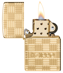 Зажигалка ZIPPO Armor с покрытием Глянцевая латунь | High Polish Brass, латунь/сталь, золотистая, 38