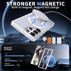 Прозрачный чехол Mesh Pro Magnetic Case для Samsung Galaxy S23 Ultra