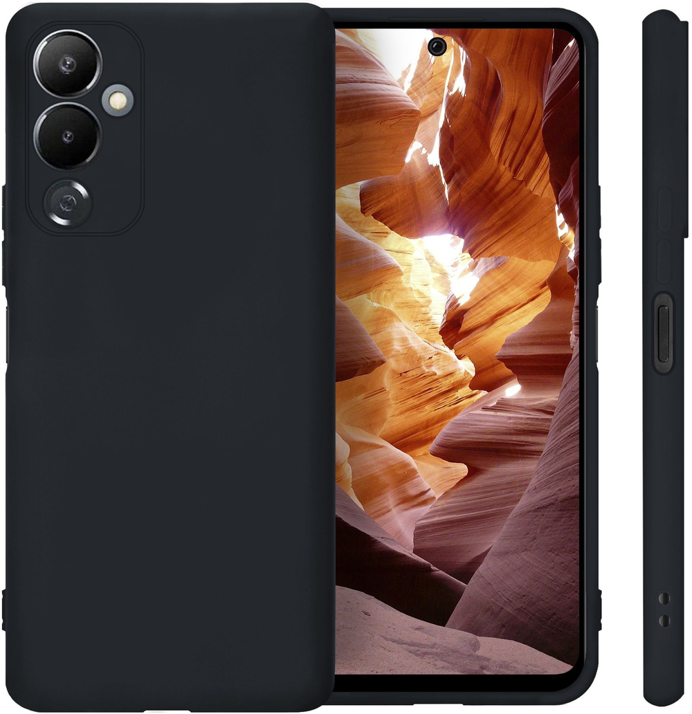 Мягкий Soft Touch чехол из силикона для TECNO POVA 4 (не PRO / NEO!) с бархатной подкладкой