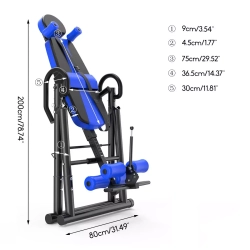 Инверсионный стол S-MAKER Inversion Elite 3в1 черно-синий