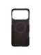 Карбоновый чехол для IPhone 17 Pro MAX with MagSafe черный крупная полоска (Black)