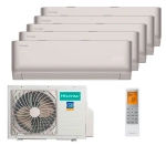 Мульти сплит-система Hisense на 5 комнаты (25+25+25+25+25 кв.м.) VIBE PRO CHAMPAGNE