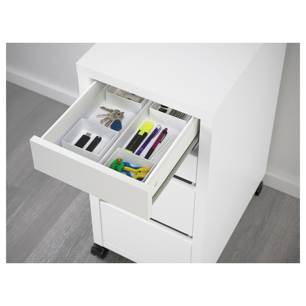 IKEA MALAREN  (ИКЕА МАЛАРЕН)  -  Набор коробок, 7 шт - белые